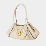 Sac Porté Épaule The Satchel - Marc Jacobs - Cuir - Ivoire
