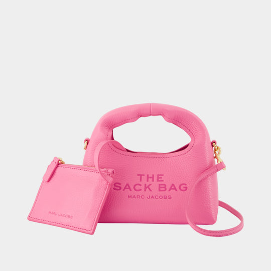 Sac À Bandoulière The Micro Sack - Marc Jacobs - Cuir - Rose