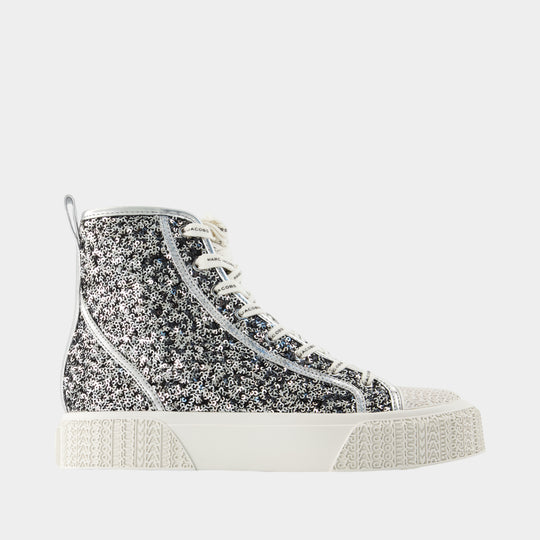 Sneakers The High Top - Marc Jacobs - Synthétique - Argenté