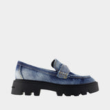 Mocassins The Frankie - Marc Jacobs - Coton - Bleu