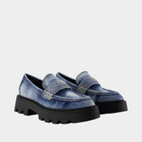 Mocassins The Frankie - Marc Jacobs - Coton - Bleu
