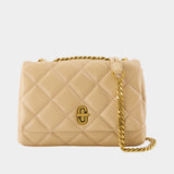 Sac Porté Épaule The Slim Dual Chain - Marc Jacobs - Cuir - Beige