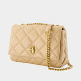 Sac Porté Épaule The Slim Dual Chain - Marc Jacobs - Cuir - Beige