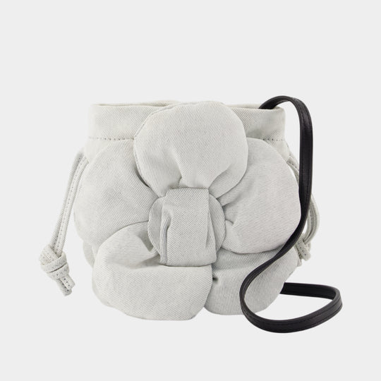 Sac Porté Épaule The Drawstring Mini - Marc Jacobs - Coton - Gris