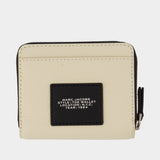 Portefeuille The Mini Compact - Marc Jacobs - Cuir - Ivoire