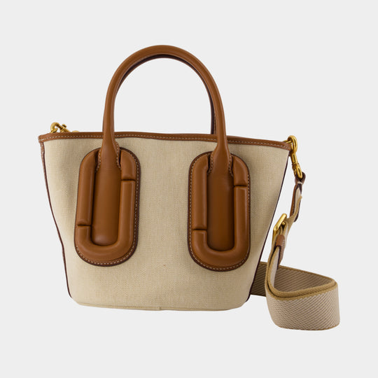 Sac À Bandoulière The Small Tote - Marc Jacobs - Coton - Beige