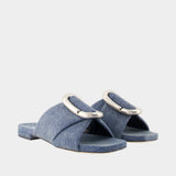 Sandales The Criss Cross - Marc Jacobs - Coton - Bleu