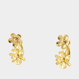 Boucles d'oreilles Daisy Wild Statement - Marc Jacobs - Métal - Doré