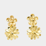 Boucles d'oreilles Daisy Wild Statement - Marc Jacobs - Métal - Doré