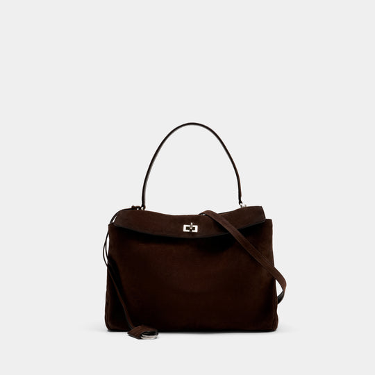 Sac À Main Rodeo Top Handle M - Balenciaga - Cuir - Marron