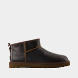 Bottines Classique Ultra Mini - UGG - Cuir - Marron