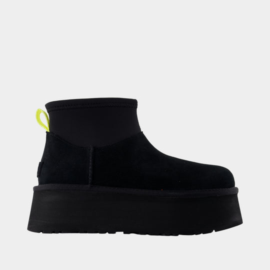 Bottines Classic Mini Dipper - UGG - Cuir - Noir