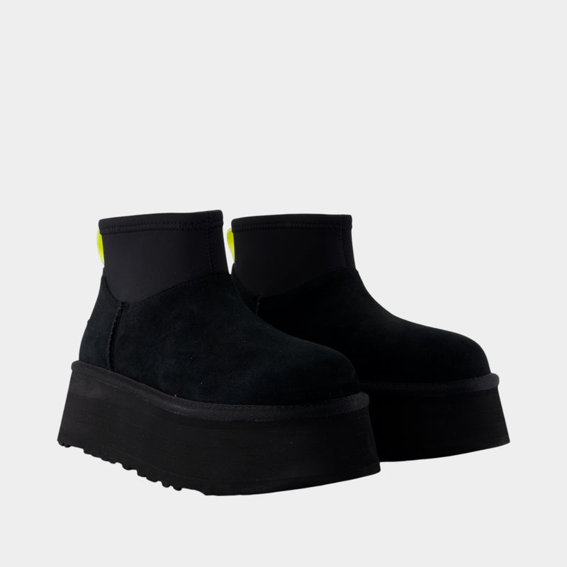 Bottines Classic Mini Dipper - UGG - Cuir - Noir