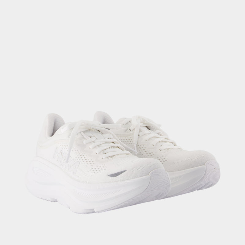 Sneakers W Bondi 9 - Hoka - Mesh - Blanc