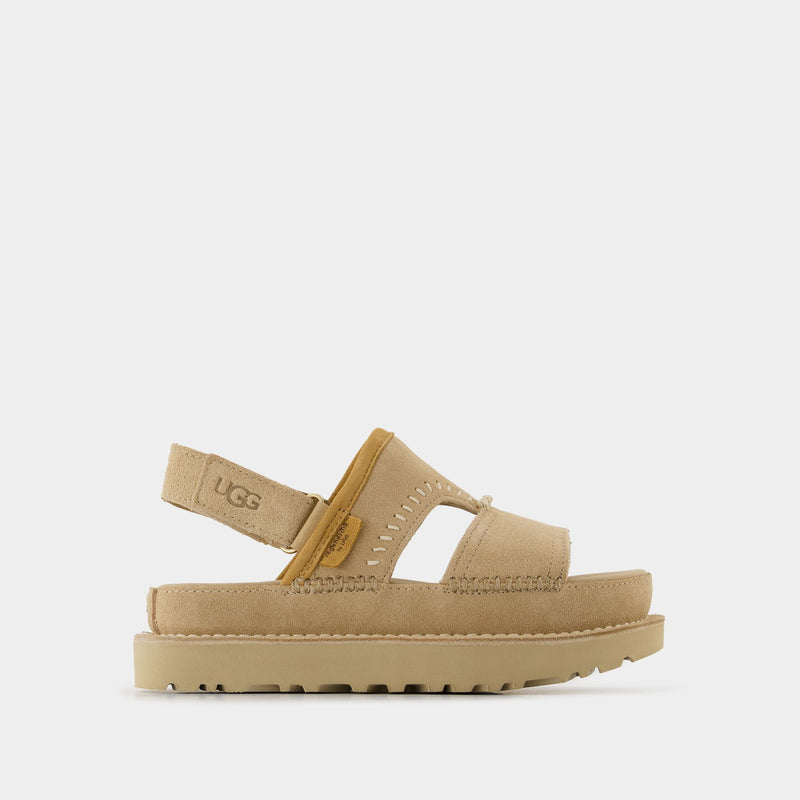 Sandales W Goldenstar Regenerate - UGG - Cuir - Beige