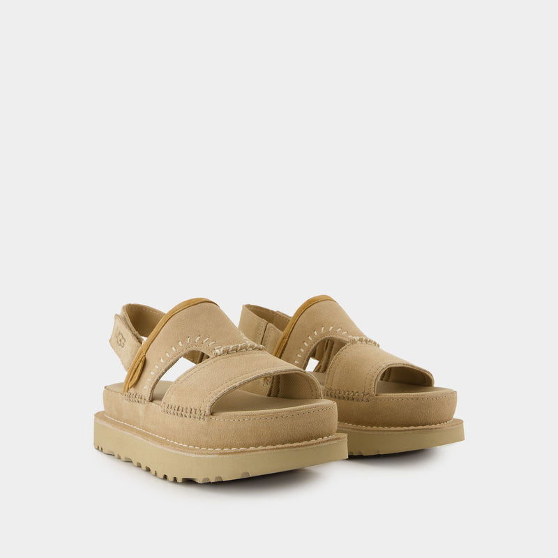 Sandales W Goldenstar Regenerate - UGG - Cuir - Beige