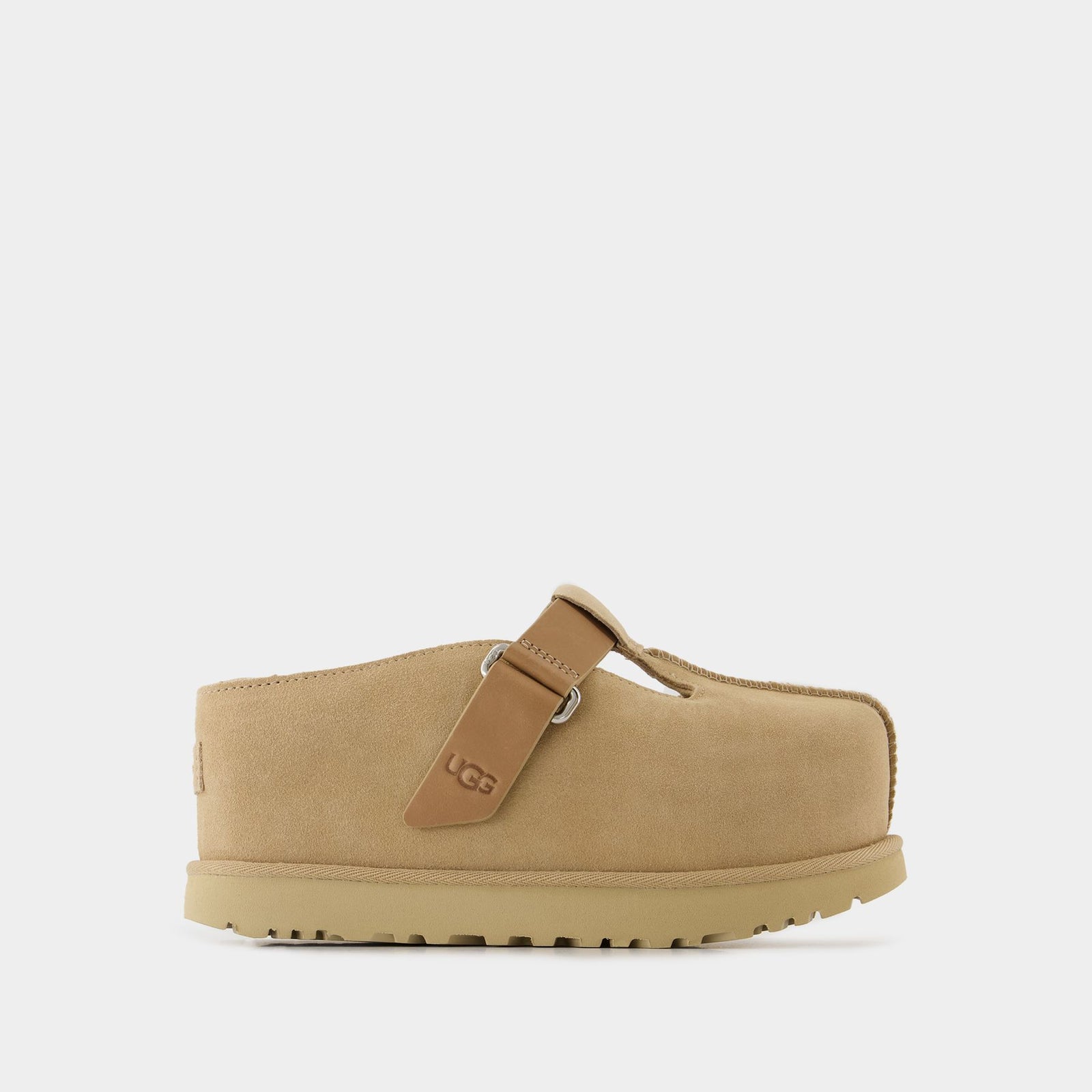 靴 UGG W GOLDENSTAR HI CLOG Mules W Goldenstar Hi Clog - UGG - Cuir - Beige