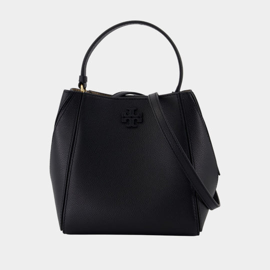 Sac À Main Mcgraw Small - Tory Burch - Cuir - Noir
