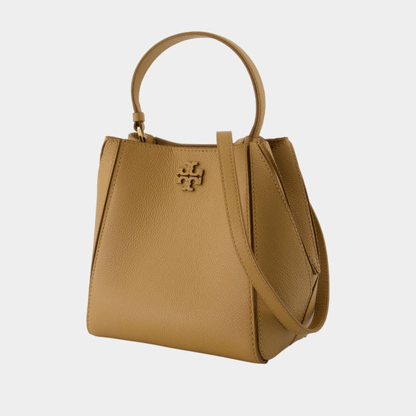 Sac À Main Mcgraw Small - Tory Burch - Cuir - Marron
