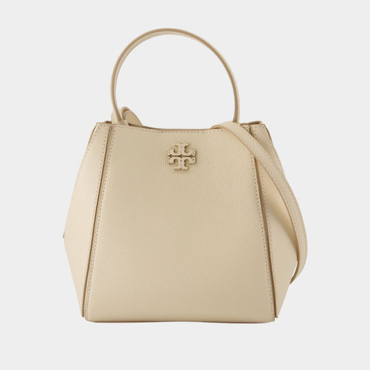 Sac À Main Mcgraw Small - Tory Burch - Cuir - Beige