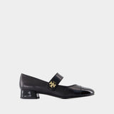 Ballerines Cap Toe Mary Jane - Tory Burch - Cuir - Noir