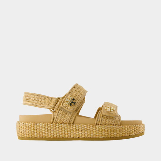 Sandales Kira Sport - Tory Burch - Nylon - Beige
