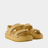 Sandales Kira Sport - Tory Burch - Nylon - Beige
