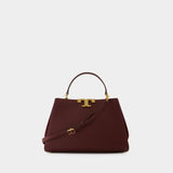 Sac À Main Eleanor Satchel - Tory Burch - Cuir - Marron