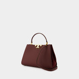 Sac À Main Eleanor Satchel - Tory Burch - Cuir - Marron