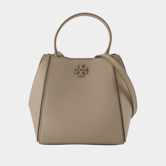 Sac À Main Mcgraw Small - Tory Burch - Cuir - Beige