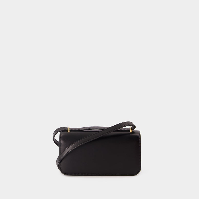 Sac Porté Épaule Eleanor Small Convertible - Tory Burch - Cuir - Noir