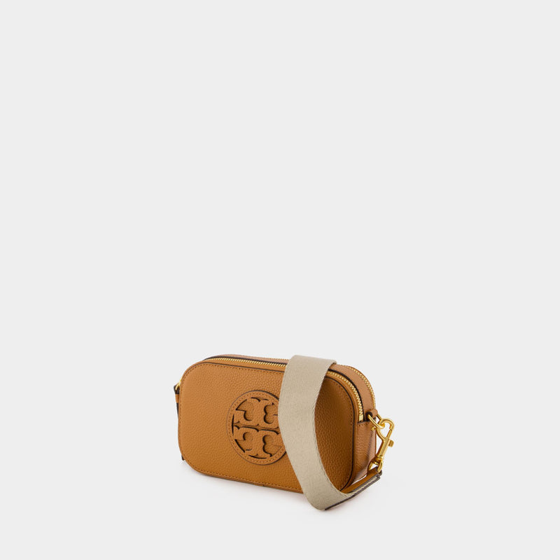 Sac À Bandoulière Mini Miller - Tory Burch - Cuir - Marron