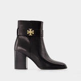 Bottines T-Lock - Tory Burch - Cuir - Noir