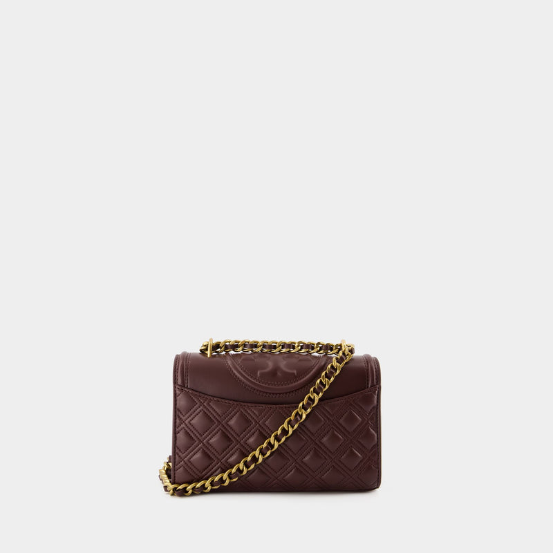 Sac Porté Épaule Fleming Small - Tory Burch - Cuir - Marron