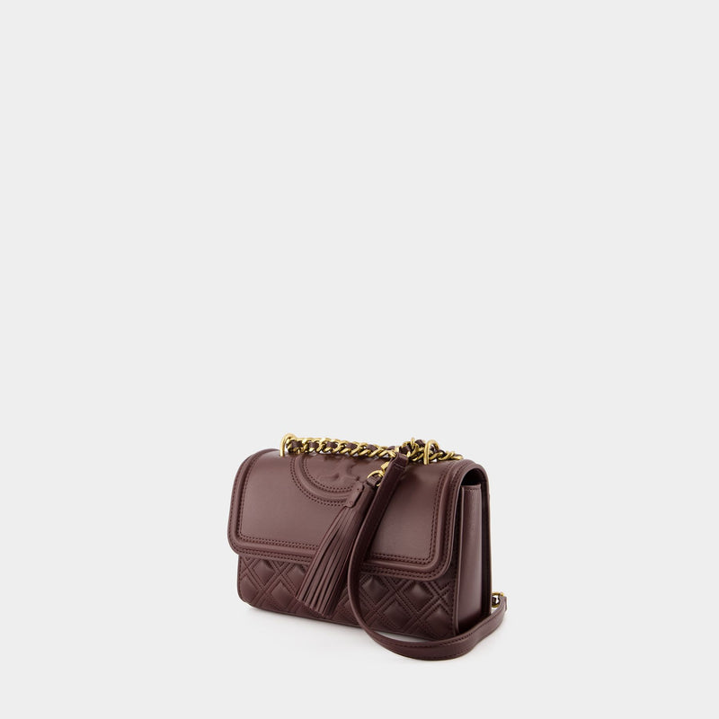 Sac Porté Épaule Fleming Small - Tory Burch - Cuir - Marron