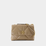 Sac Porté Épaule Kira Diamond Convertible - Tory Burch - Cuir - Neutre