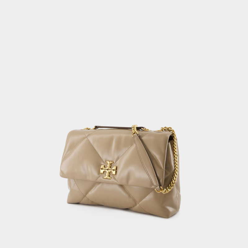 Sac Porté Épaule Kira Diamond Convertible - Tory Burch - Cuir - Neutre