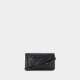 Wallet On Chain Kira Diamond - Tory Burch - Cuir - Noir