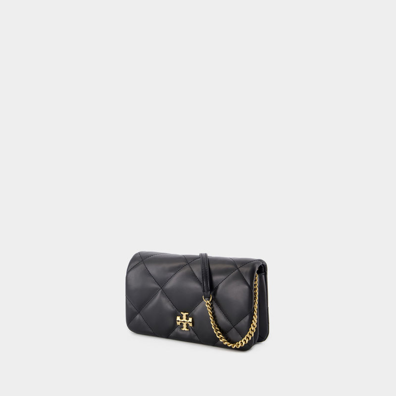 Wallet On Chain Kira Diamond - Tory Burch - Cuir - Noir