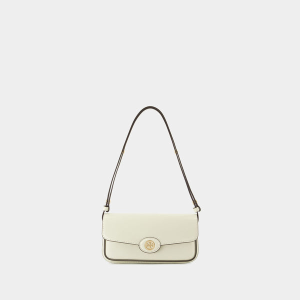 Sac Porté Épaule Robinson - Tory Burch - Cuir - Blanc