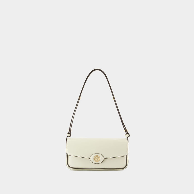 Sac Porté Épaule Robinson - Tory Burch - Cuir - Blanc