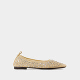 Ballerines Crystal - Tory Burch - Nylon - Beige