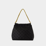 Sac Porté Épaule Fleming Hobo - Tory Burch - Cuir - Noir