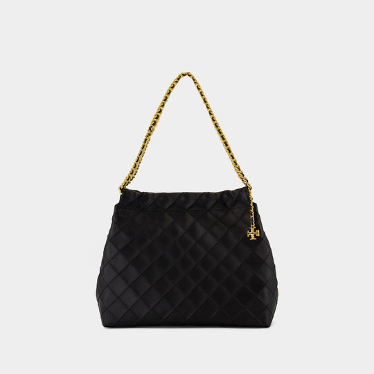 Sac Porté Épaule Fleming Hobo - Tory Burch - Cuir - Noir