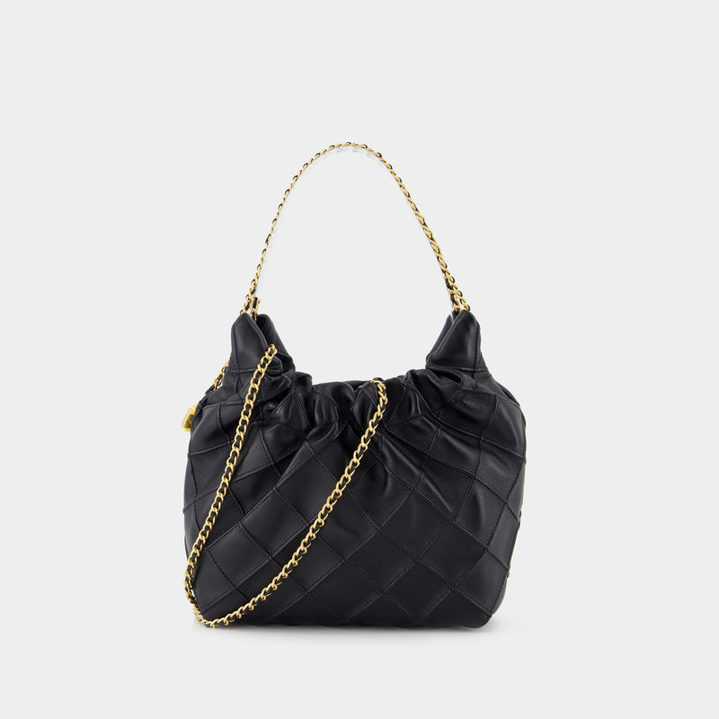 Sac Porté Épaule Fleming Mini - Tory Burch - Cuir - Noir