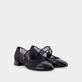 Ballerines Cap Toe Mary Jane - Tory Burch - Synthétique - Noir