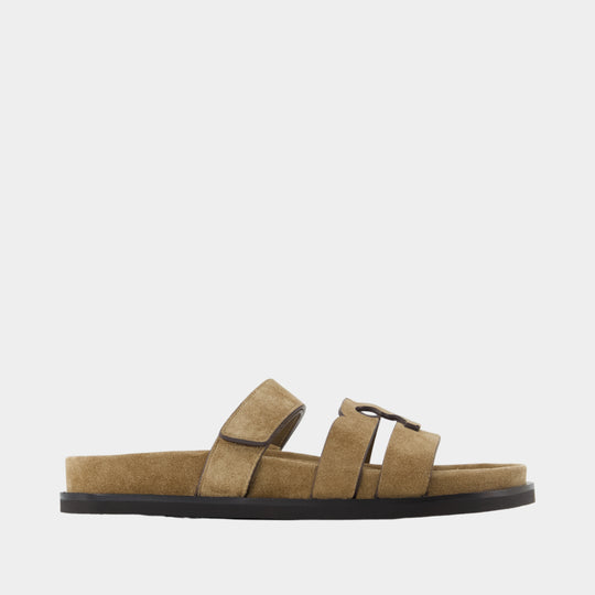 Sandales Ines Sport - Tory Burch - Cuir - Beige