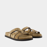 Sandales Ines Sport - Tory Burch - Cuir - Beige