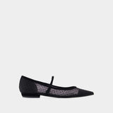 Ballerines Double T Buckle - Tory Burch - Synthétique - Noir