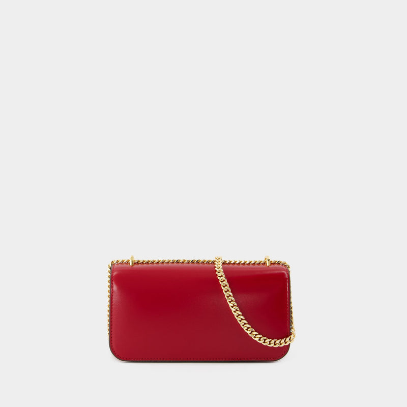 Sac Porté Épaule Eleanor Small Convertible - Tory Burch - Cuir - Rouge